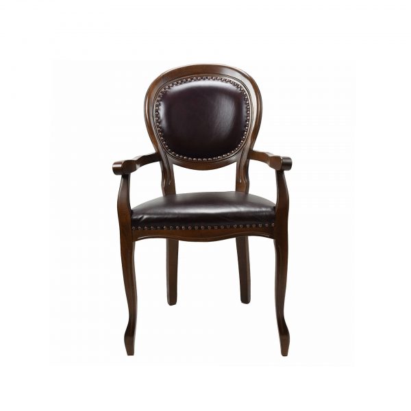 Classical natural leather chair or living room